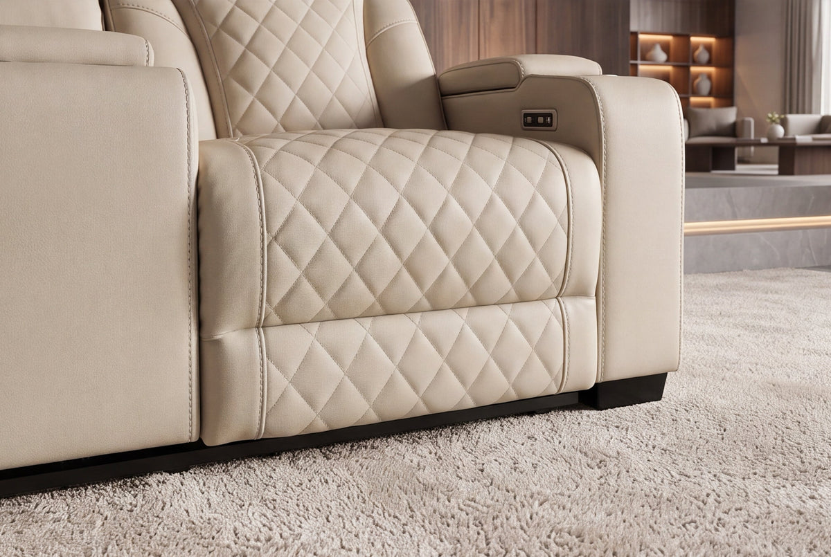 Céleste – Beige similicuir – vue 13