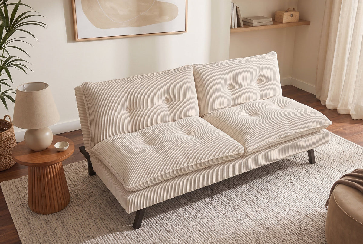 Novara – Beige velours côtelé – vue 3