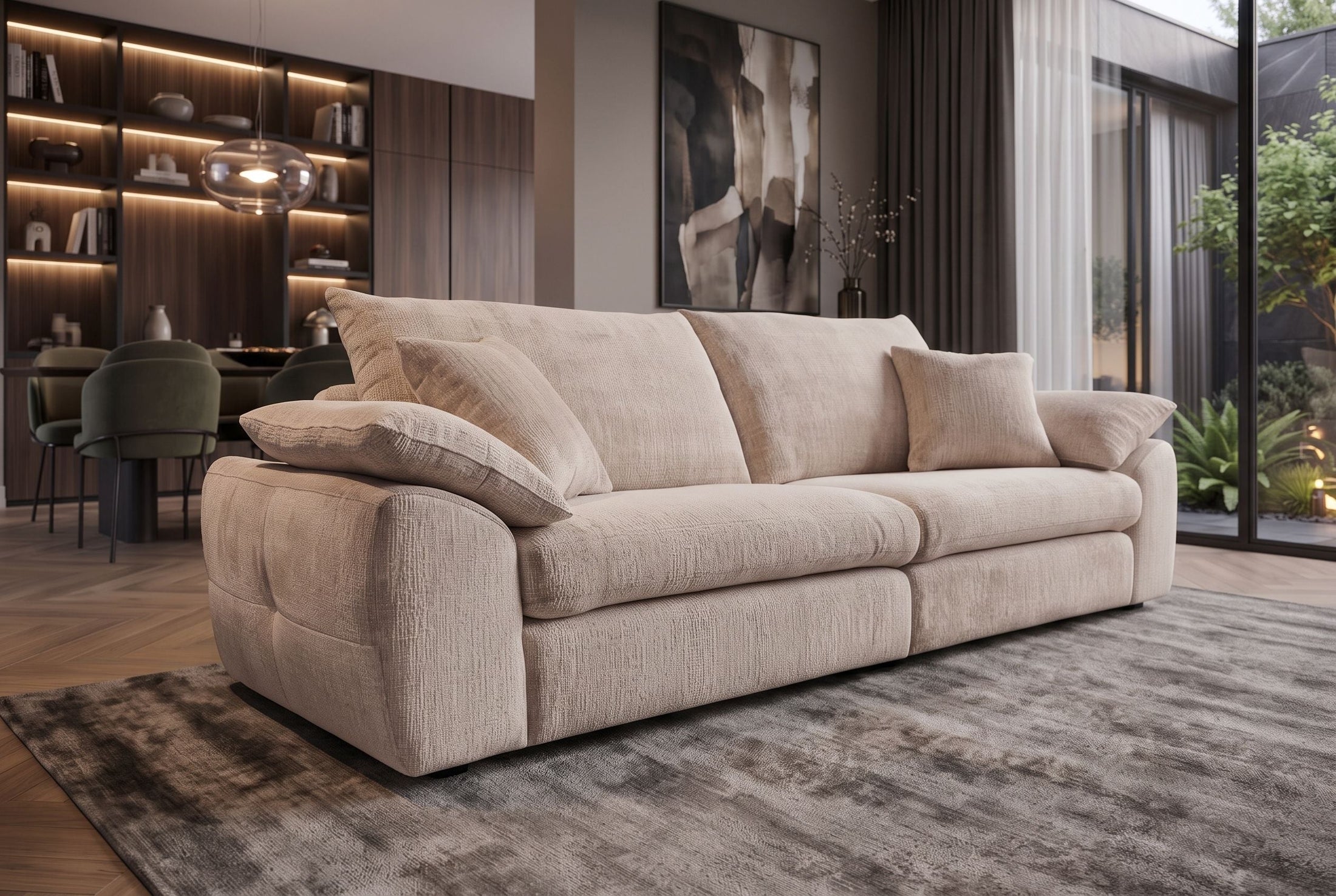 Soraya – Beige chenille – vue 4