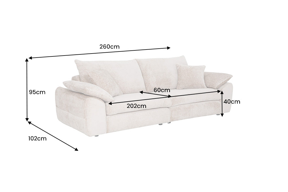 Soraya – Beige chenille – vue 9
