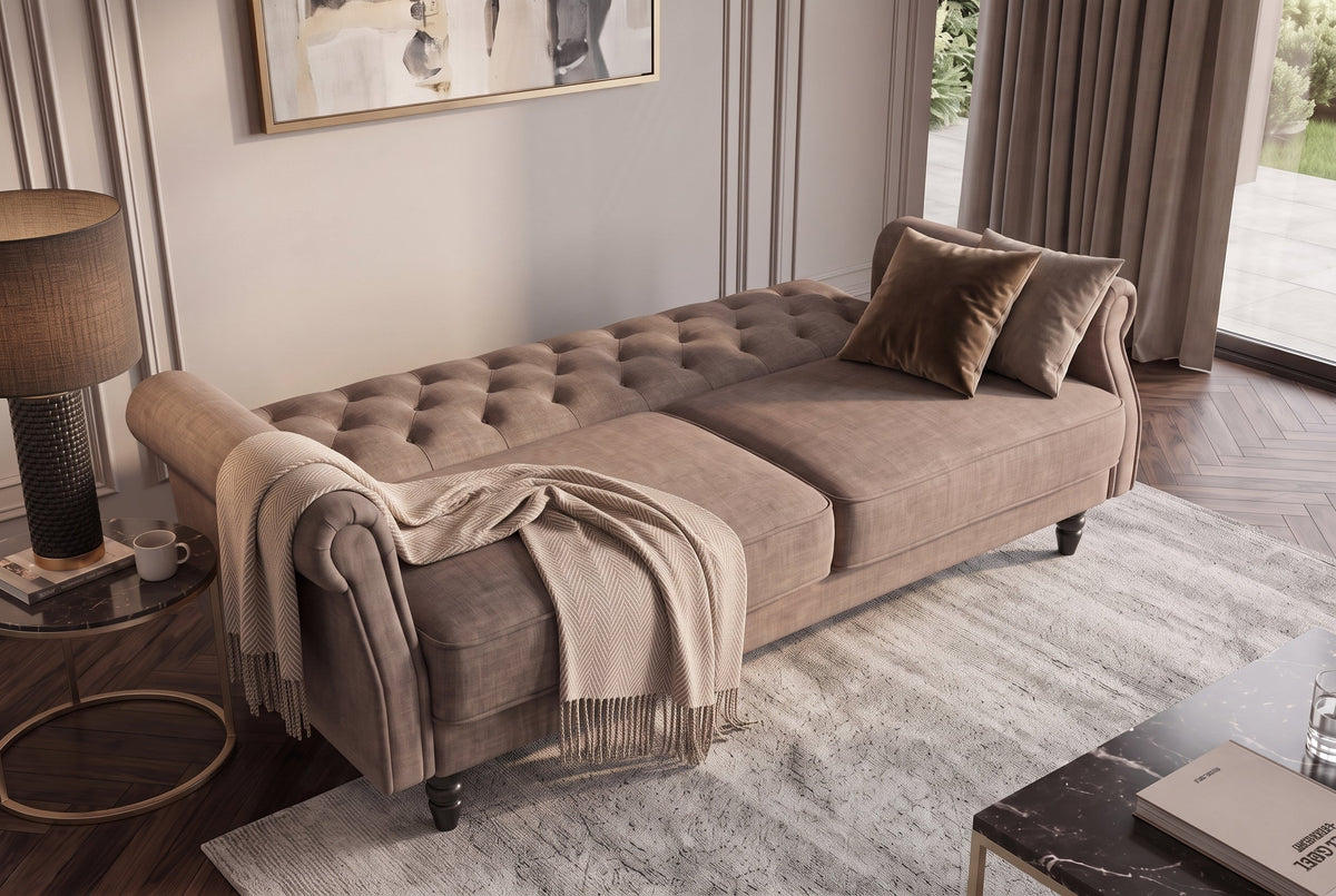 Elara – Greige velours – vue 6