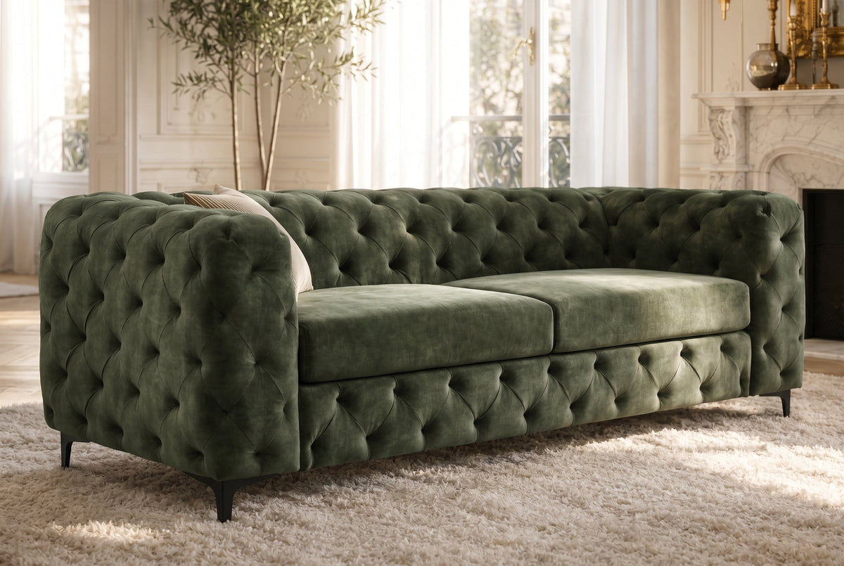 Calista – Vert foncé velours – vue 4