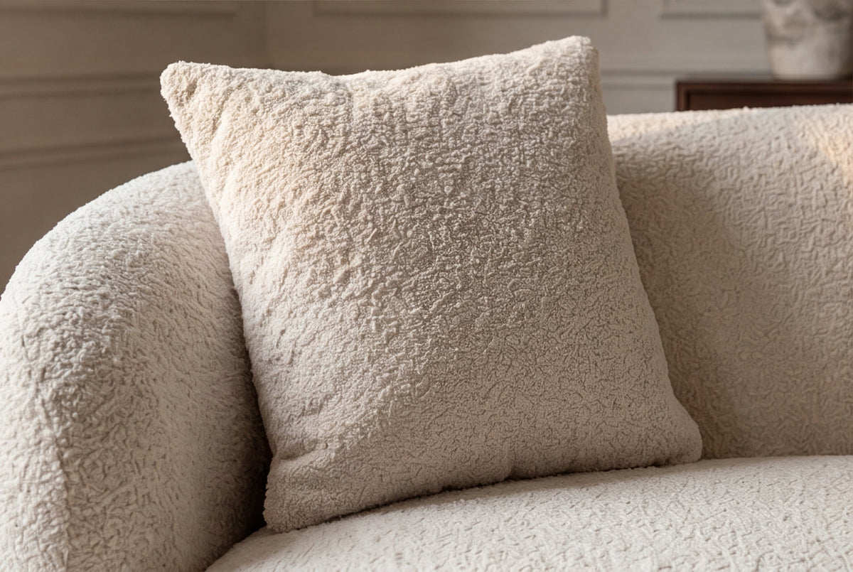 Varenna – Champagne beige bouclé – vue 7