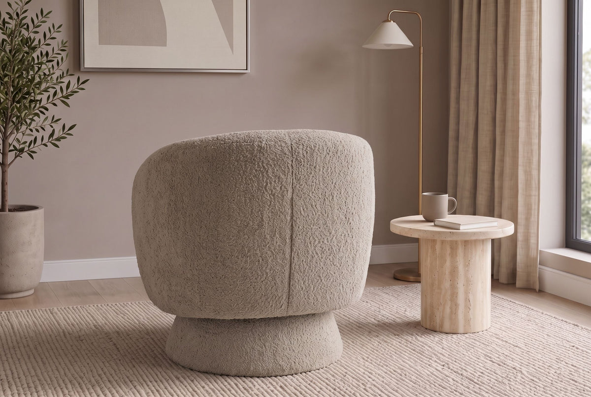 Ariane – Taupe bouclé – vue 4