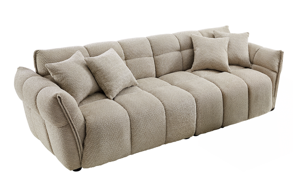 Canapé CLOUD 260 cm – Champagne greige bouclé