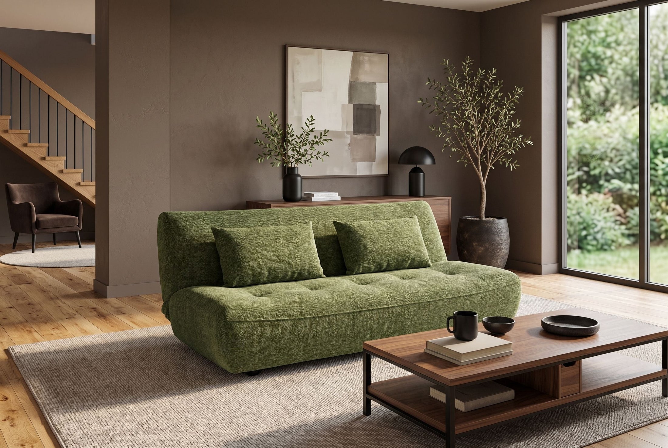Léonie – Vert chenille – vue 3