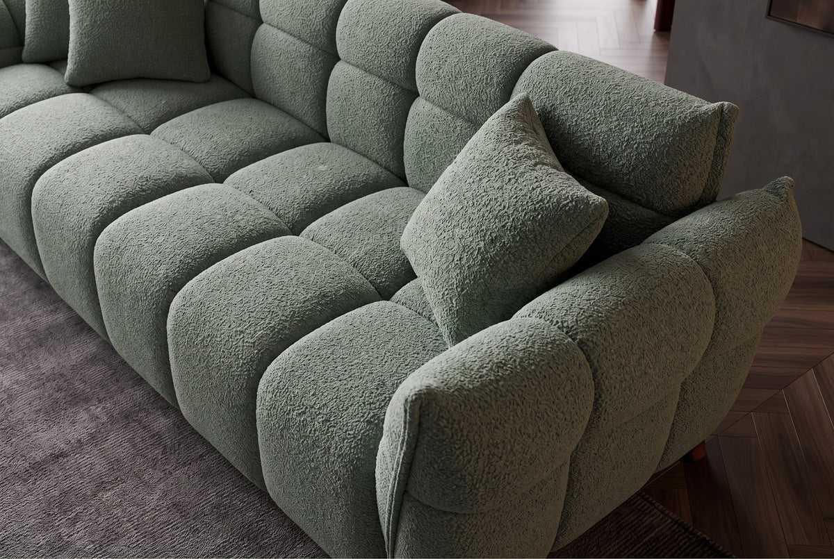 Orlena – Vert sauge bouclé – vue 4