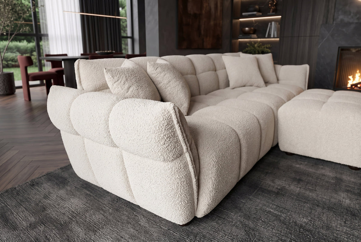 Canapé CLOUD 260 cm – Champagne greige bouclé