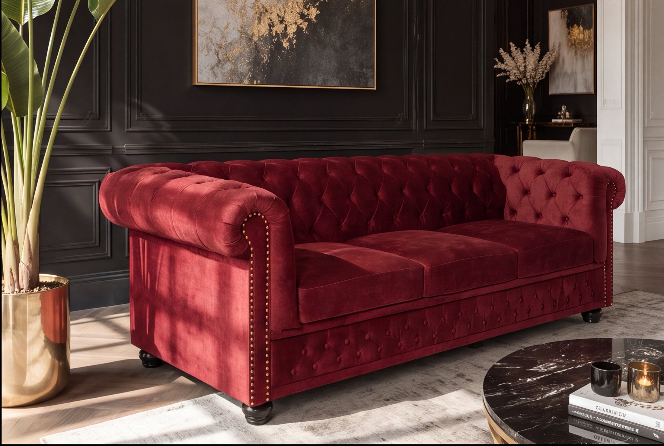 Aveline – Rouge velours – vue 4