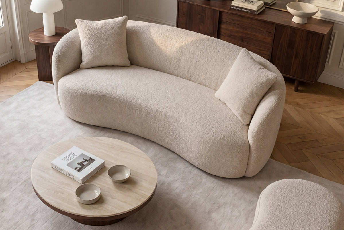 Varenna – Champagne beige bouclé – vue 5