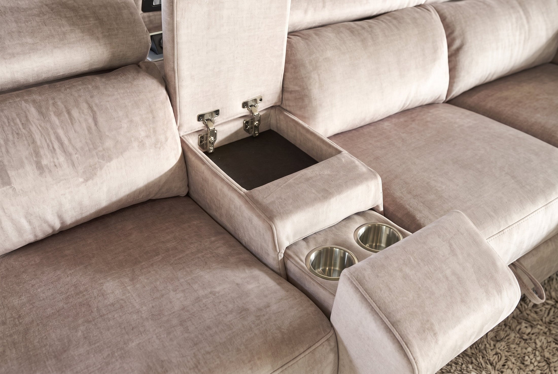 Sienna – Beige velours – vue 10