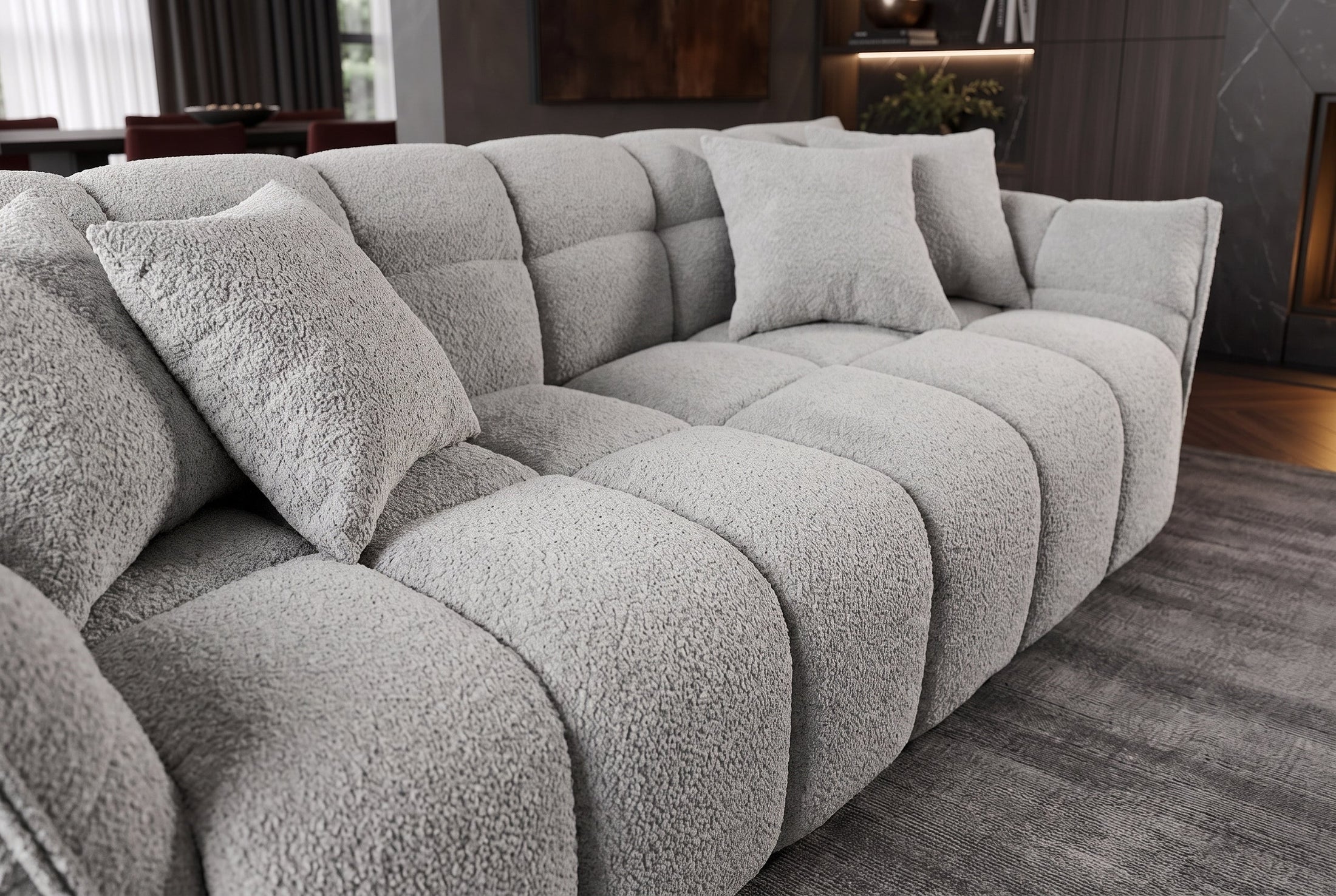 Orlena – Gris bouclé – vue 7