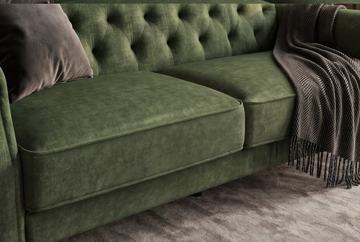 Elara – Vert mousse velours – vue 11