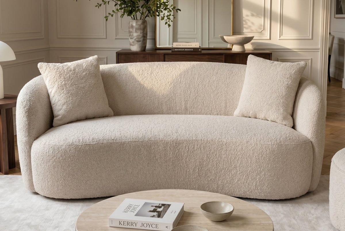 Varenna – Champagne beige bouclé – vue 3