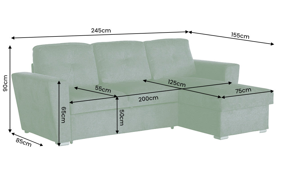 Livana – Vert tissu texturé – vue 15