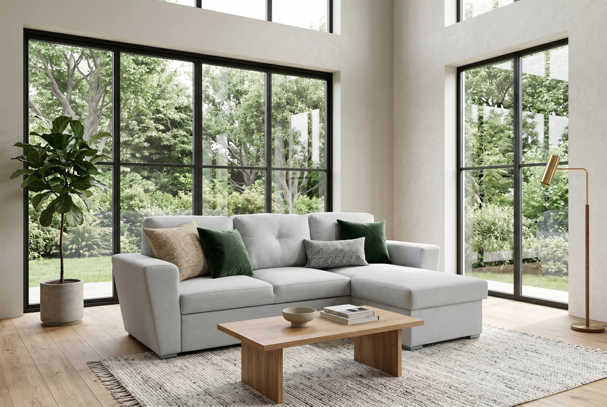 Livana – Beige tissu texturé – vue 2