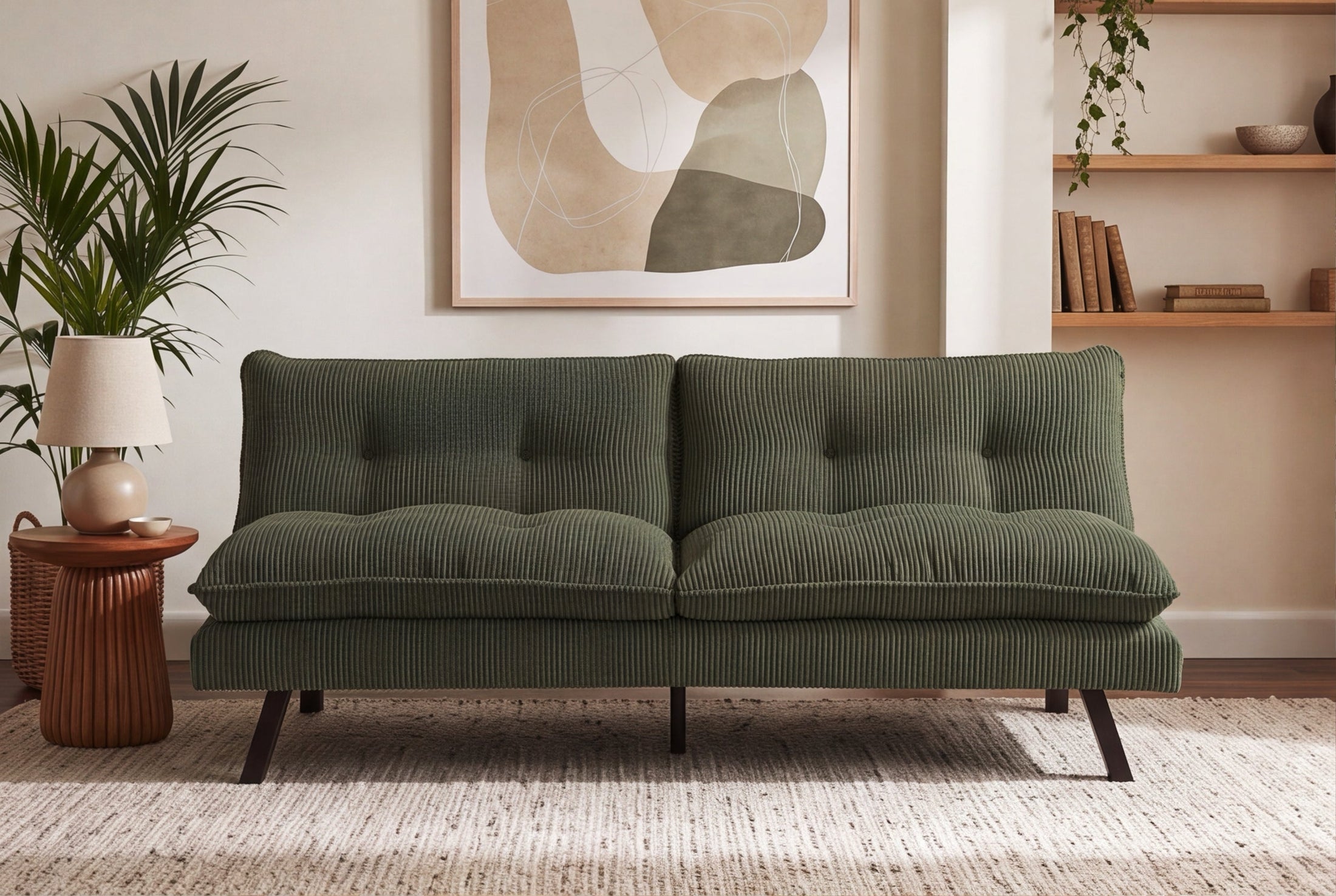 Novara – Vert velours côtelé – vue 4