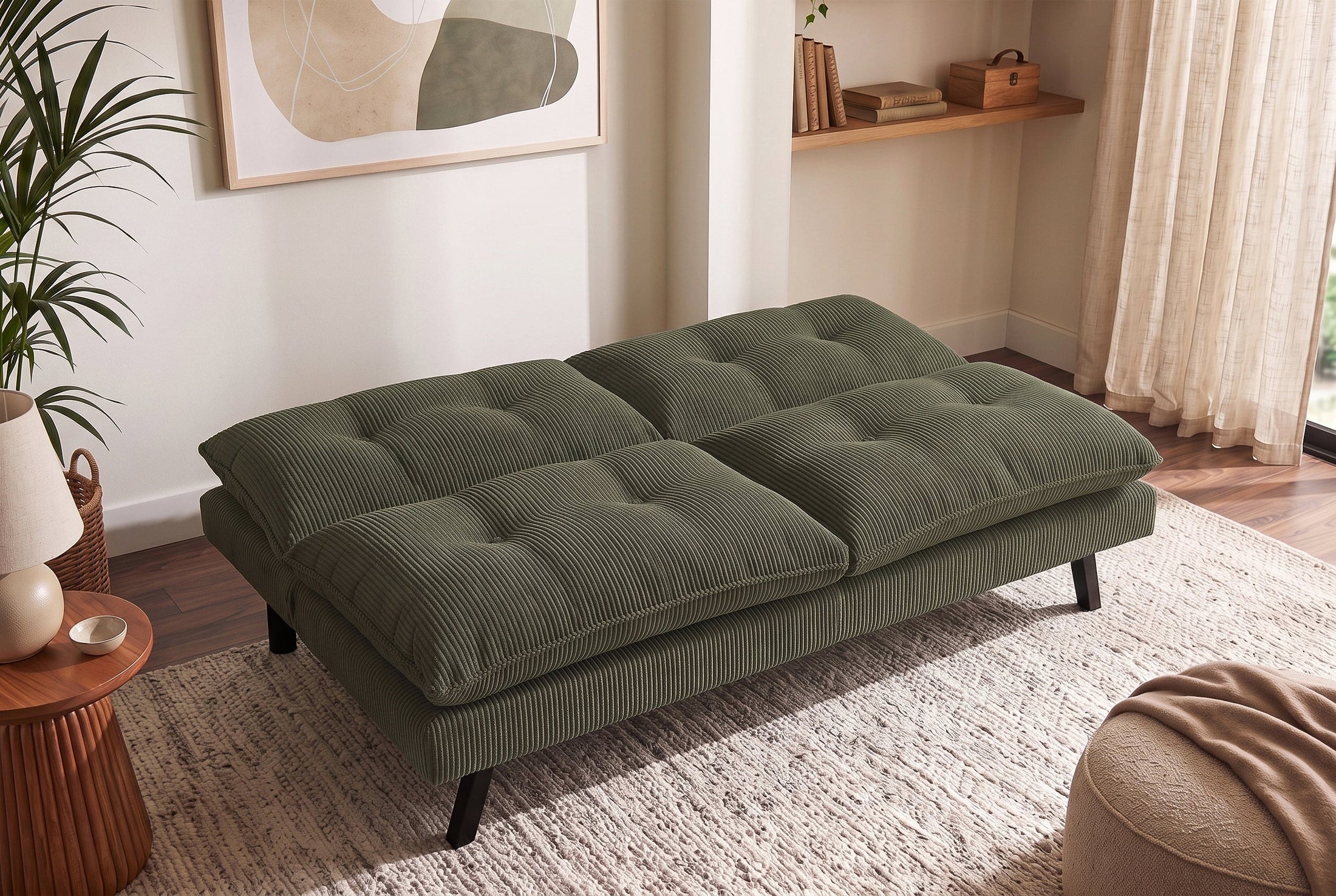 Novara – Vert velours côtelé – vue 6