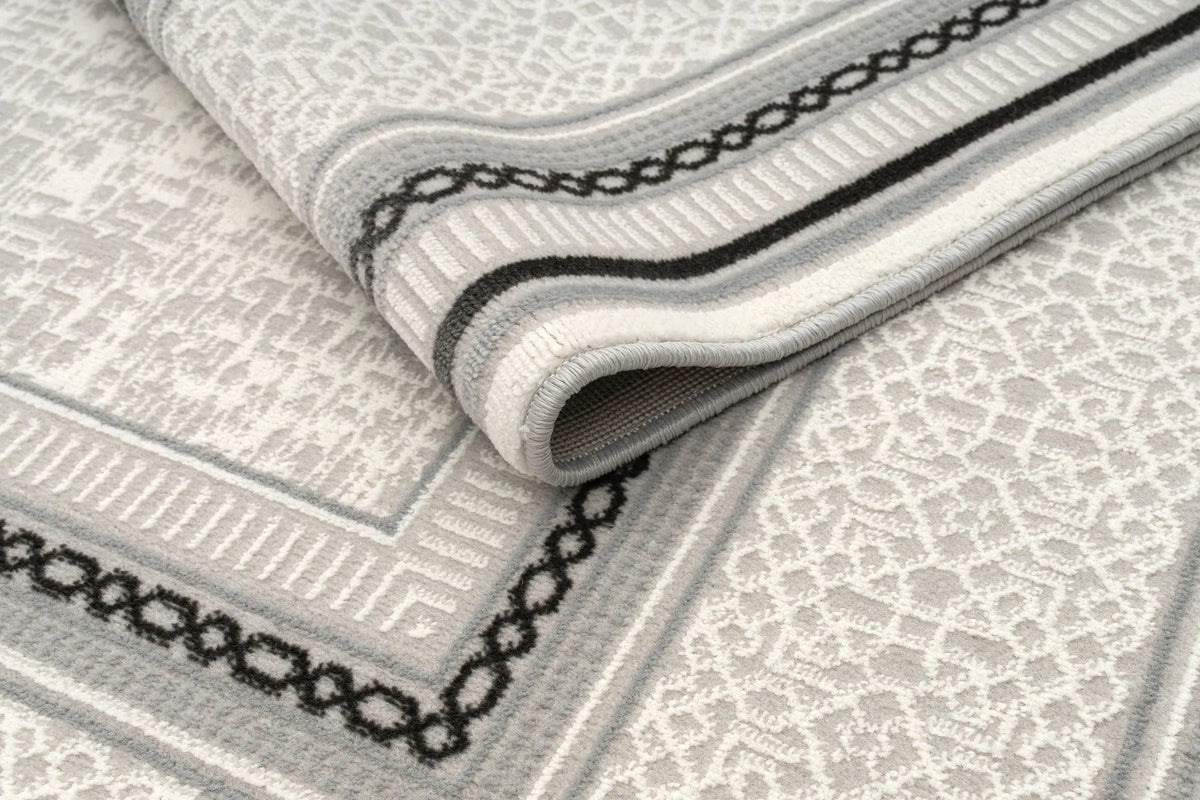 Tapis Soran - Gris et anthracite - vue du produit