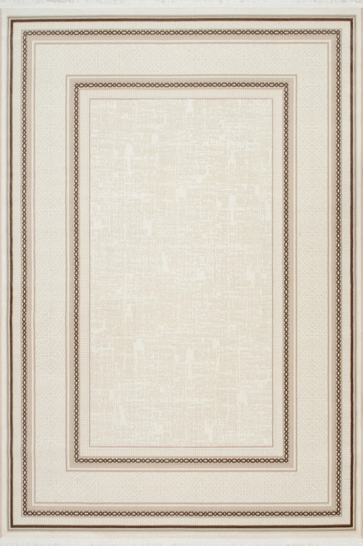 Tapis Soran - Blanc et taupe - vue du produit