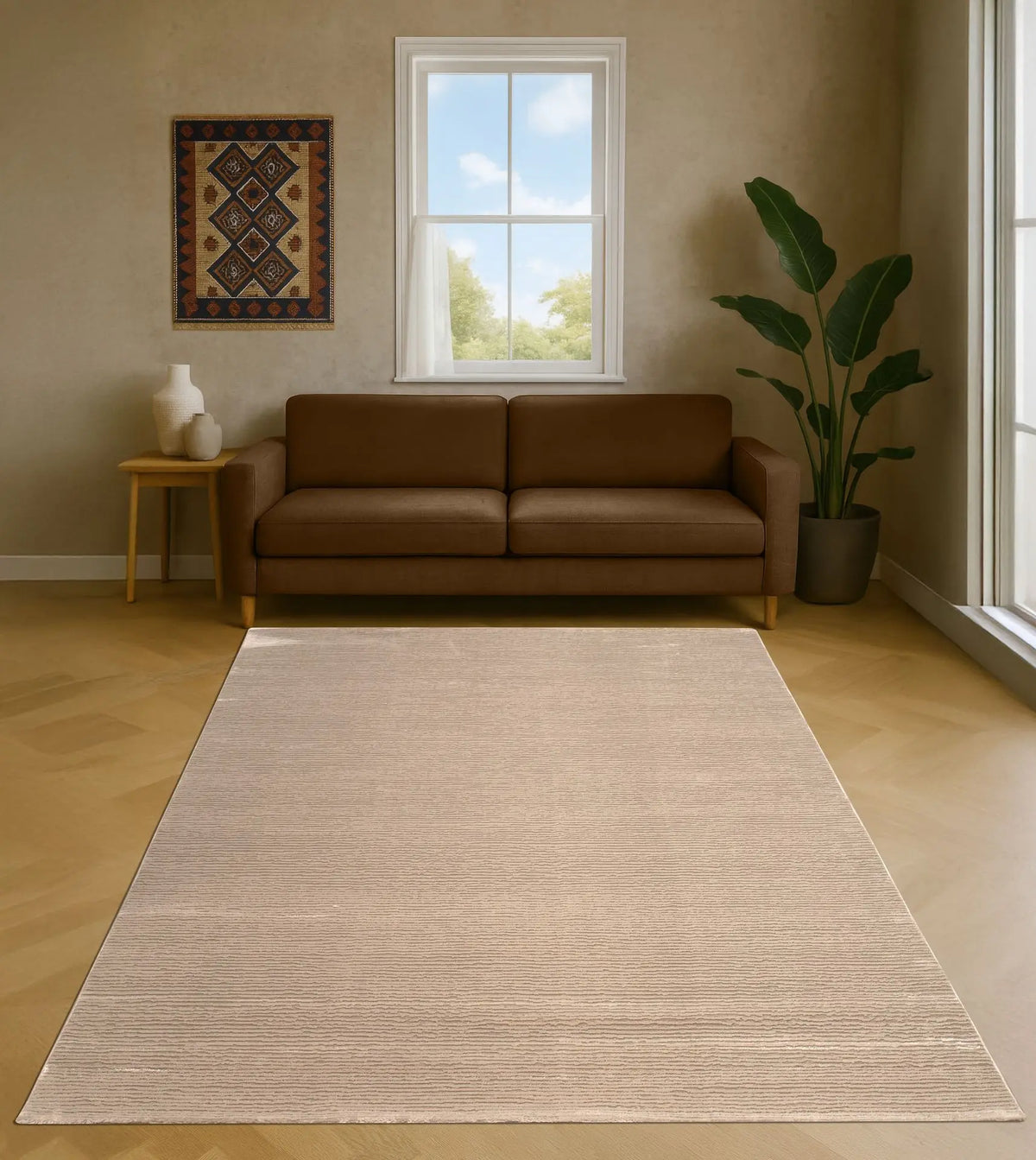 Tapis Siloa - Beige - vue du produit