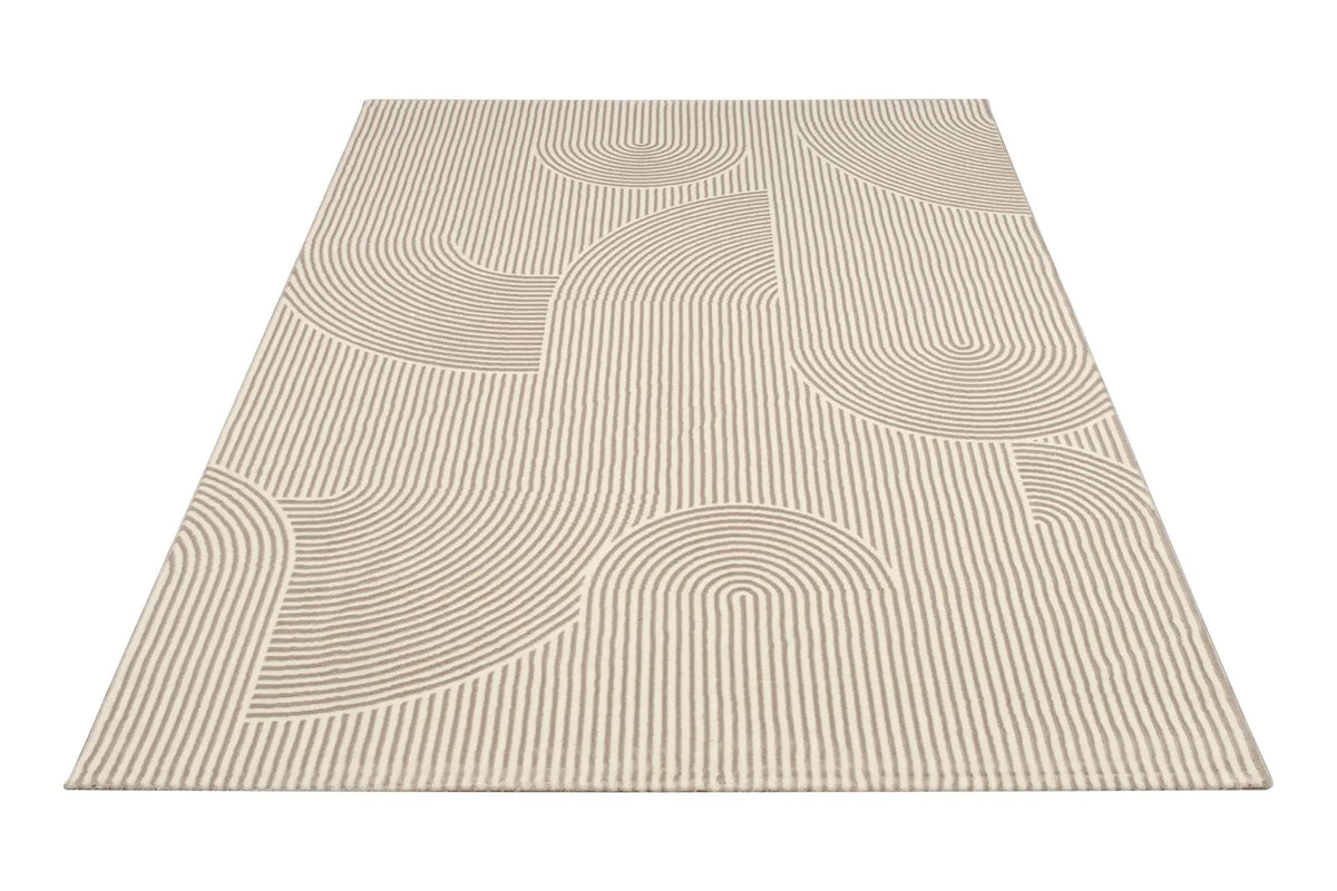 Tapis Calma - Crème et beige - vue du produit