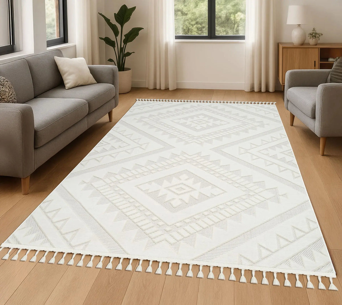 Tapis Talis - Blanc - vue du produit