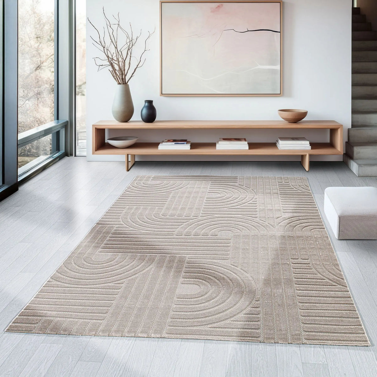 Tapis Orbe - Beige - vue du produit