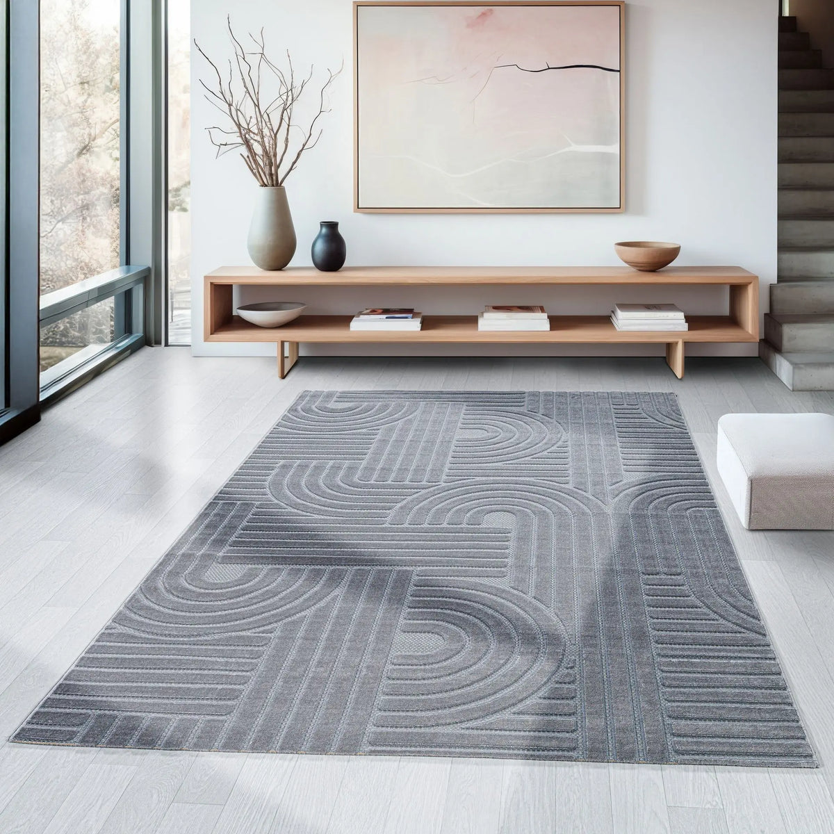 Tapis Orbe - Gris clair - vue du produit