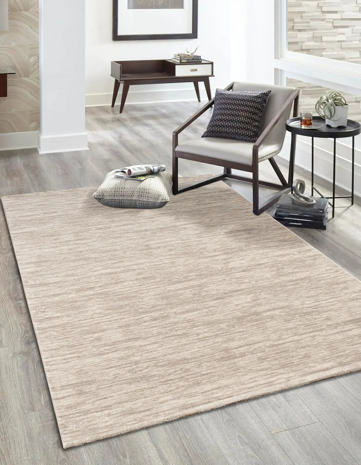 Tapis Isora - Crème et beige - vue du produit