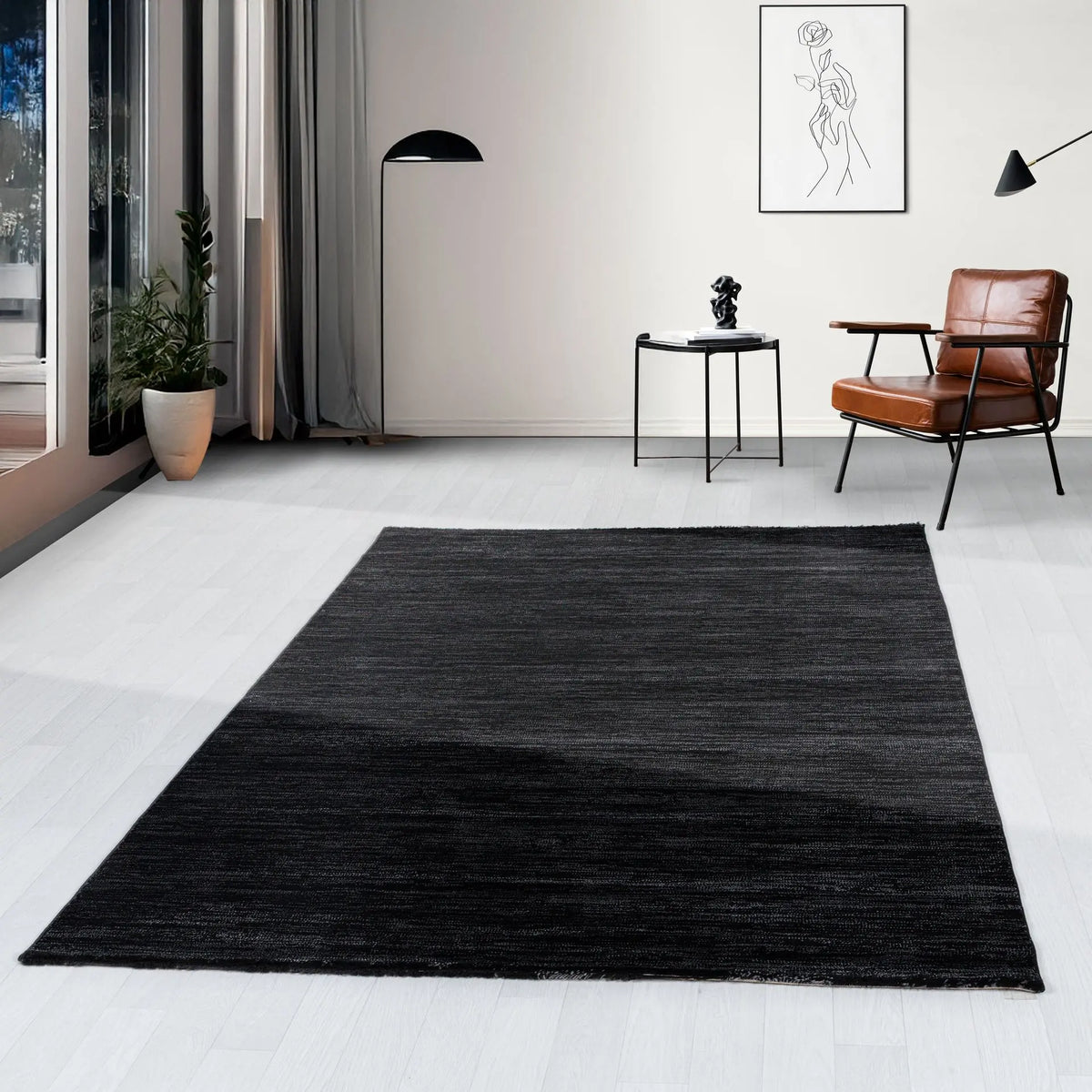 Tapis Isora - Noir - vue du produit