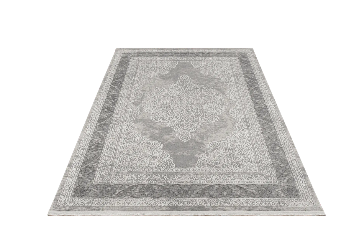 Tapis Lunea - Crème et gris - vue du produit