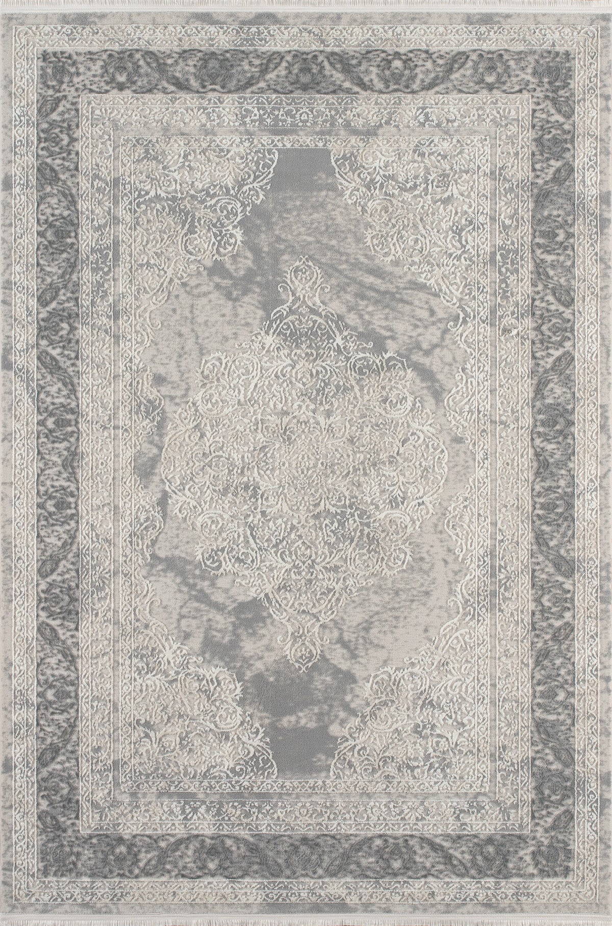 Tapis Lunea - Crème et gris - vue du produit