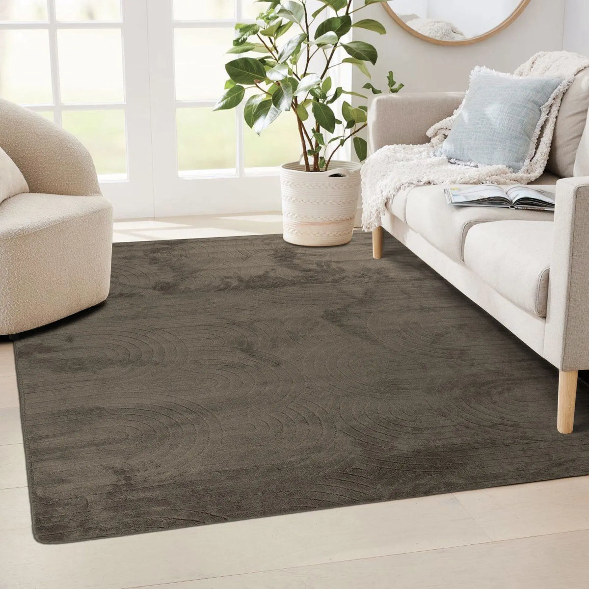 Tapis Velia - Taupe - vue du produit