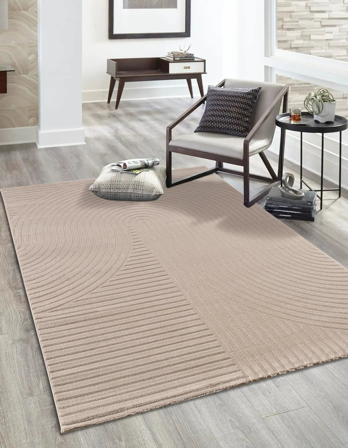Tapis Orea - Beige - vue du produit