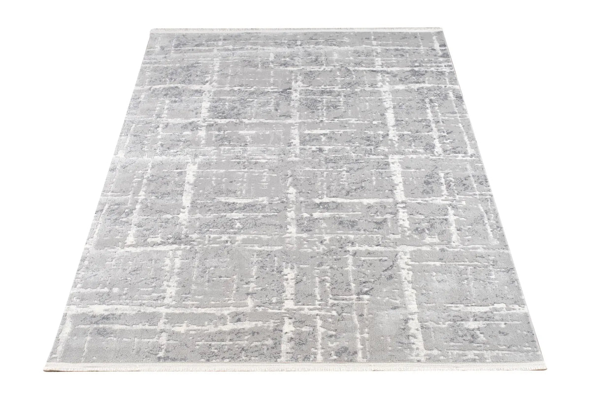 Tapis Eloa - Gris clair et anthracite - vue du produit