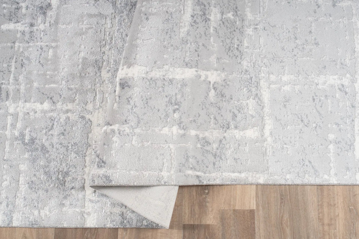 Tapis Eloa - Gris clair et anthracite - vue du produit