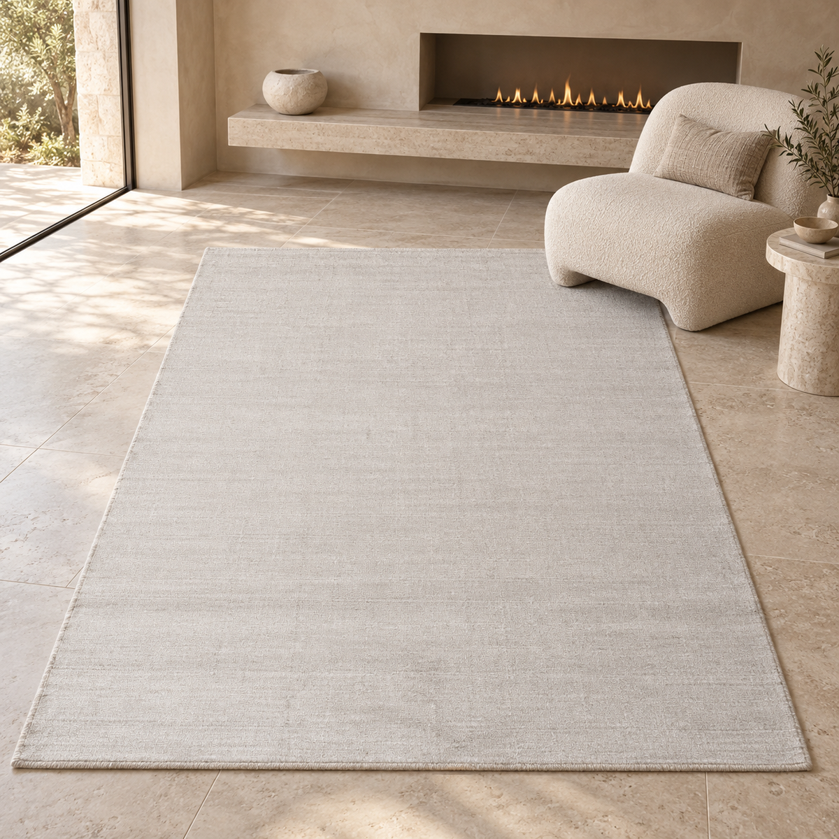 Tapis Alba - Crème - ambiance Dizayni