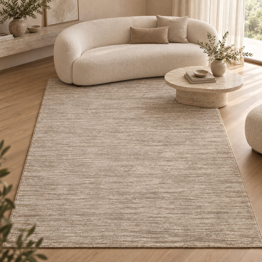 Tapis Isora - Crème et beige - ambiance Dizayni