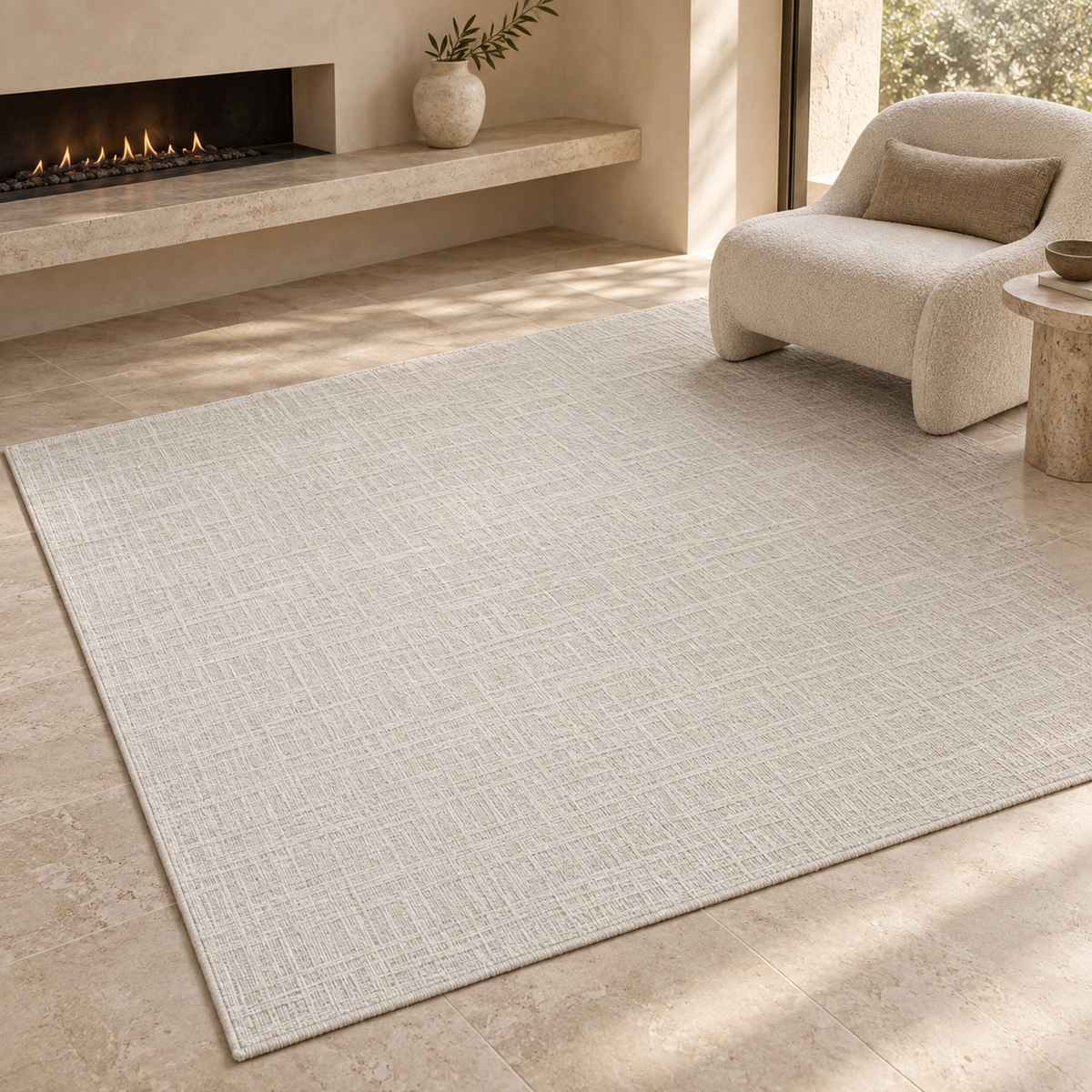 Tapis Mirea - Crème - ambiance Dizayni