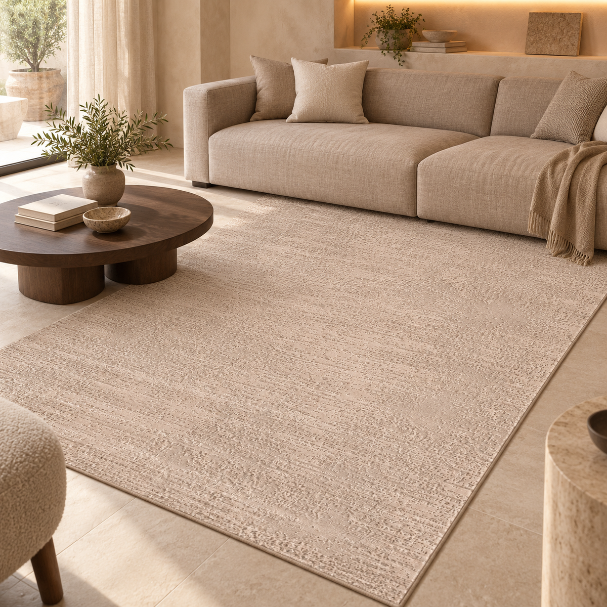 Tapis Neroli - Beige - ambiance Dizayni