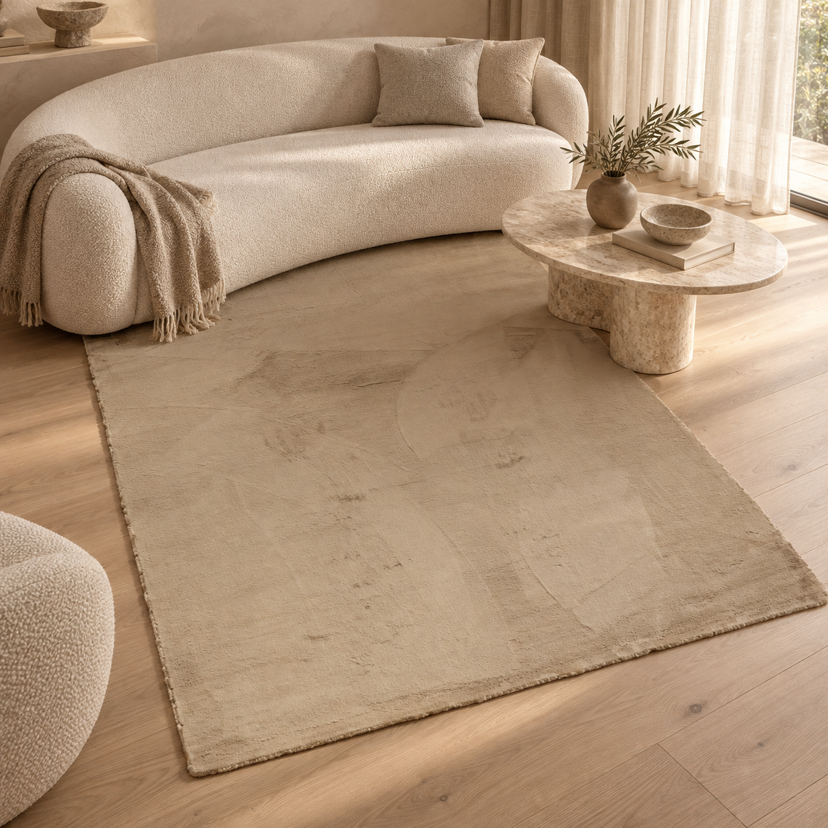 Tapis Niva - Beige - ambiance Dizayni