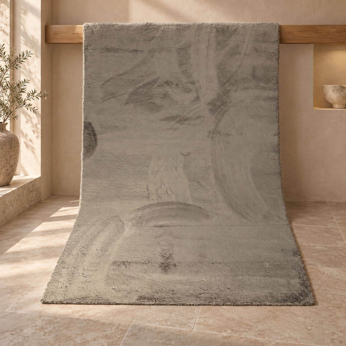Tapis Nuvo - Argent - ambiance Dizayni