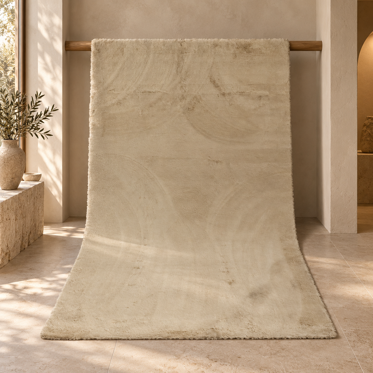 Tapis Nuvo - Beige - ambiance Dizayni