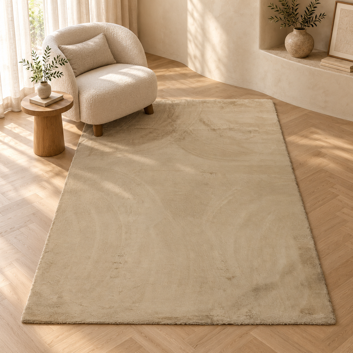 Tapis Nuvo - Ivoire - ambiance Dizayni