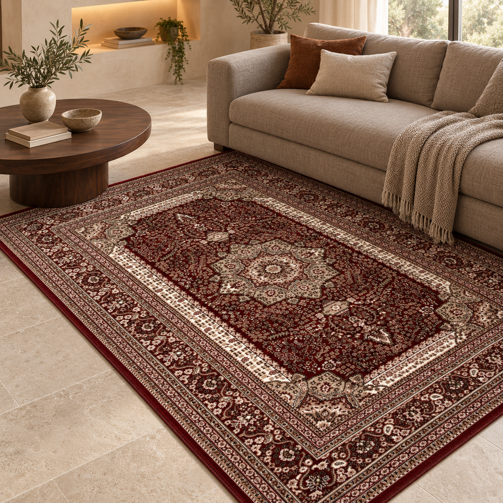 Tapis Ravenna - Rouge - ambiance Dizayni